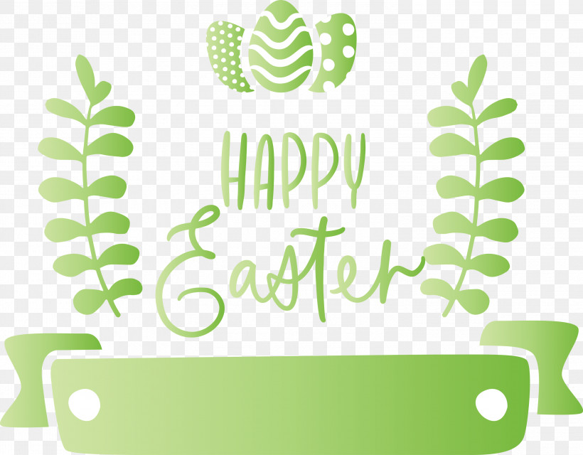 Easter Day Happy Easter Day, PNG, 2999x2343px, Easter Day, Green, Happy Easter Day, Leaf, Logo Download Free