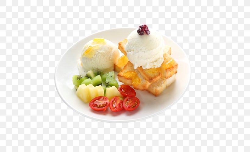 Ice Cream Breakfast Recipe Dish Cuisine, PNG, 500x500px, Ice Cream, Breakfast, Cuisine, Dairy Product, Dessert Download Free
