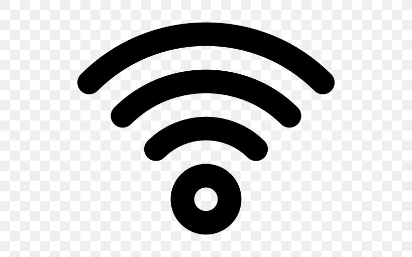 Wi-Fi Wireless Hotspot, PNG, 512x512px, Wifi, Area, Black And White, Dwg, Hotspot Download Free