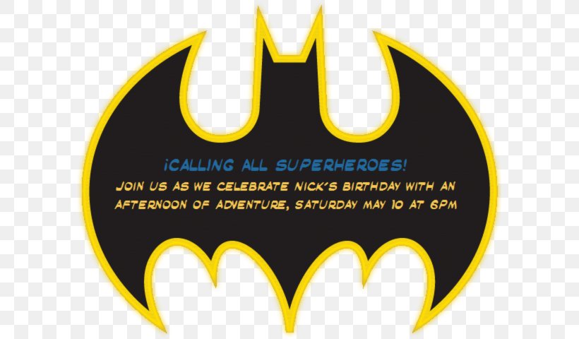 Batman Batgirl Convite Party Superhero, PNG, 600x480px, Batman, Batgirl, Batsignal, Birthday, Brand Download Free