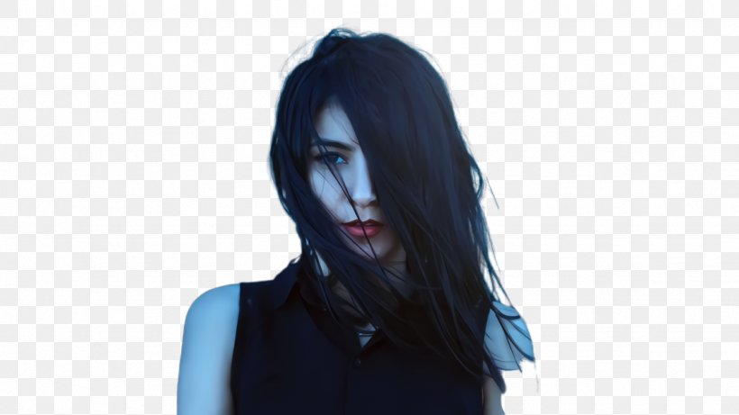 Hair Face Blue Black Hair Hairstyle, PNG, 1334x750px, Hair, Black Hair, Blue, Chin, Face Download Free