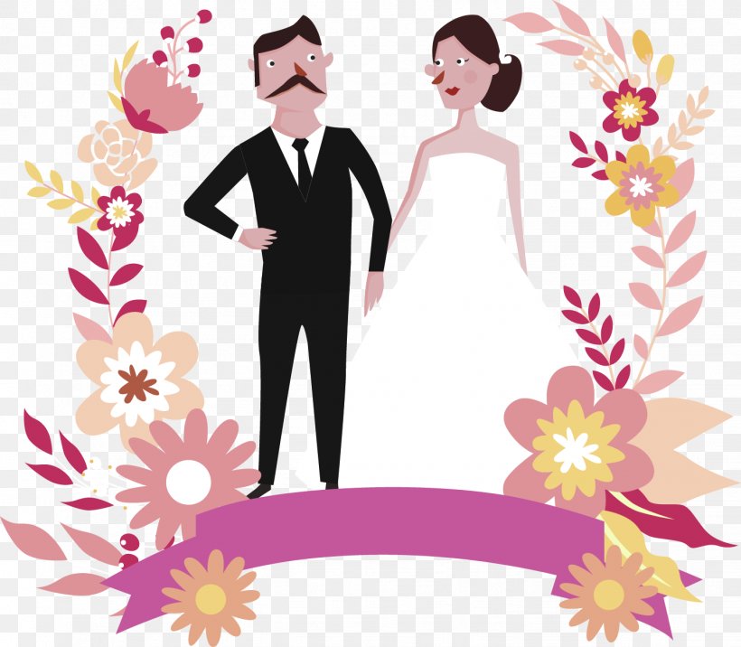 Wedding Invitation Bridegroom Clip Art, PNG, 1431x1251px, Watercolor, Cartoon, Flower, Frame, Heart Download Free