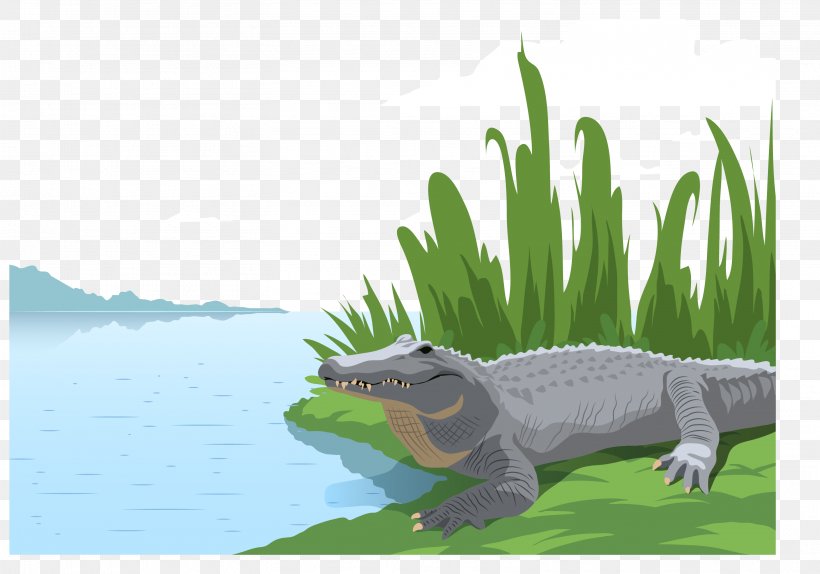 Alligator Crocodile Illustration, PNG, 3121x2188px, Alligator, Amphibian, Crocodile, Crocodilia, Drawing Download Free