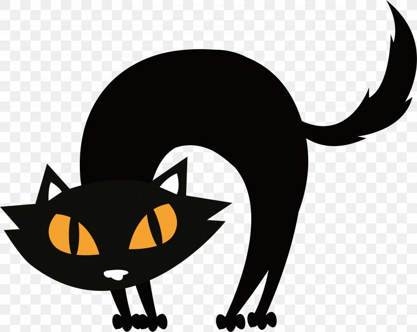 Black Cat Halloween, PNG, 3551x2833px, Cat, Art, Black, Black And White, Black Cat Download Free