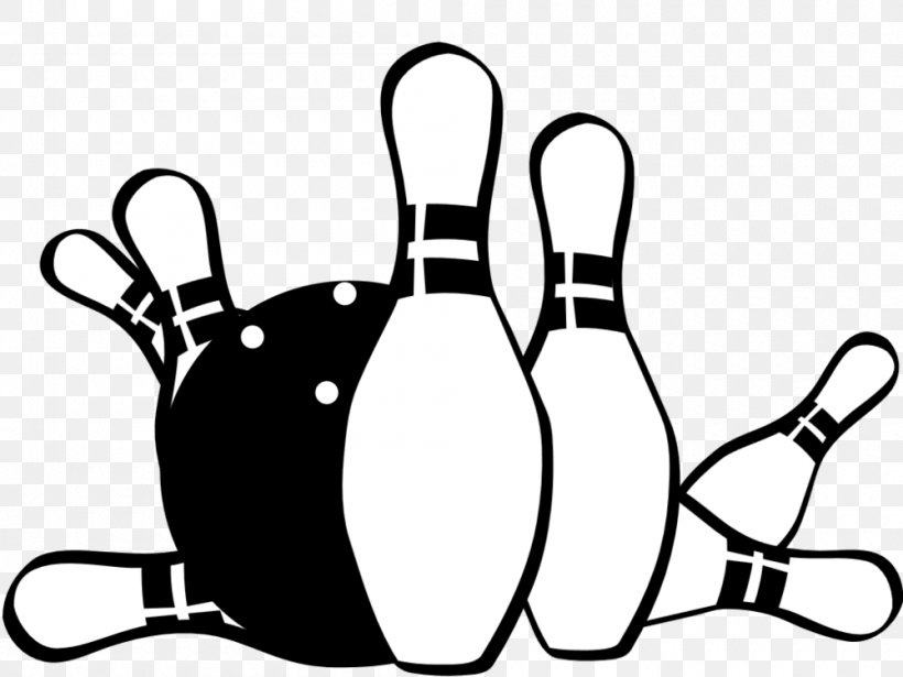 Bowling Pin Bowling Balls Ten-pin Bowling Clip Art, PNG, 1000x750px, Bowling Pin, Area, Artwork, Ball, Black Download Free
