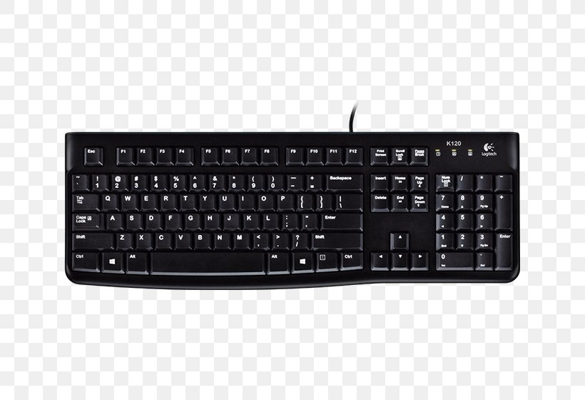 Computer Keyboard Laptop Computer Mouse Logitech USB, PNG, 652x560px, Computer Keyboard, Computer, Computer Component, Computer Hardware, Computer Mouse Download Free