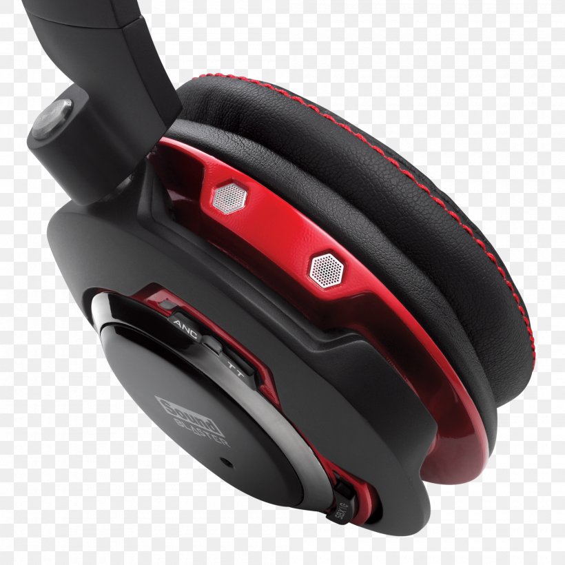 Headphones Headset Sound Blaster Sound Cards & Audio Adapters Creative Labs, PNG, 2000x2000px, Headphones, Active Noise Control, Audio, Audio Equipment, Bluetooth Download Free