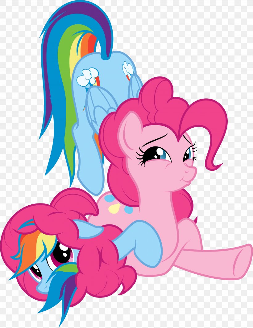 Pinkie Pie Rainbow Dash Twilight Sparkle Pony Fluttershy, PNG, 5995x7785px, Watercolor, Cartoon, Flower, Frame, Heart Download Free