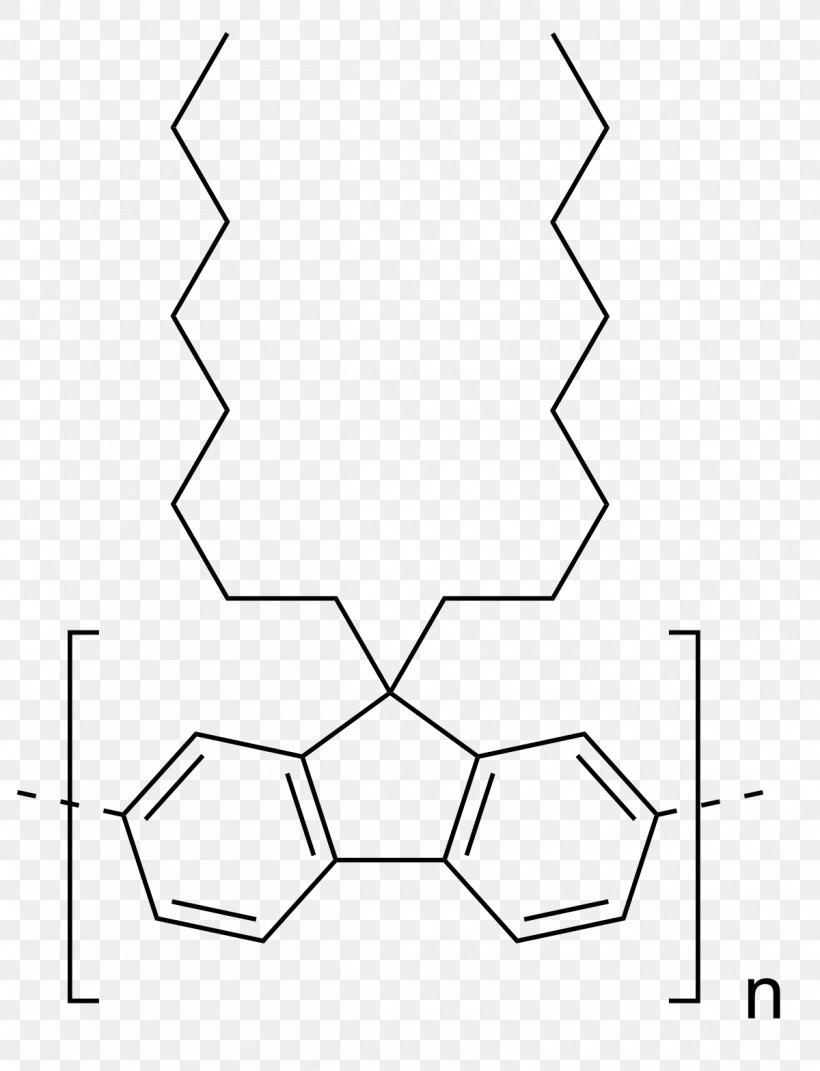 Polydioctylfluorene Conductive Polymer Polyfluorene Organic Compound, PNG, 1200x1568px, Polymer, Area, Black, Black And White, Chemical Compound Download Free