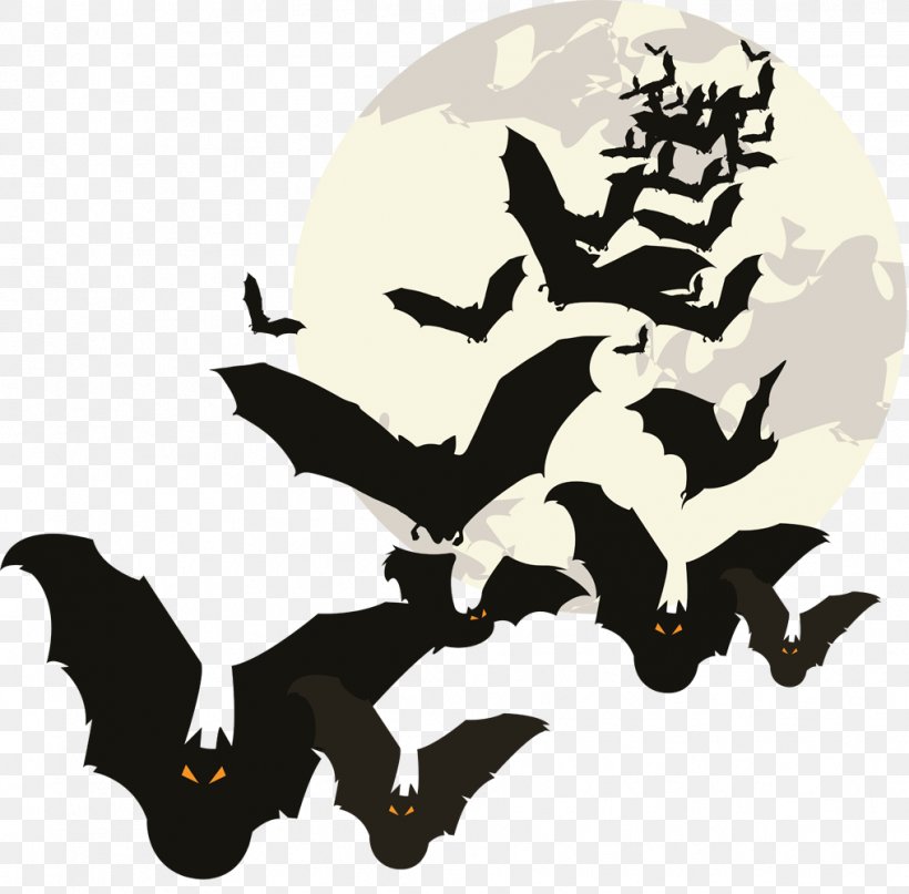 Halloween, PNG, 1016x1000px, Halloween, Bat, Black And White, Costume, Fictional Character Download Free