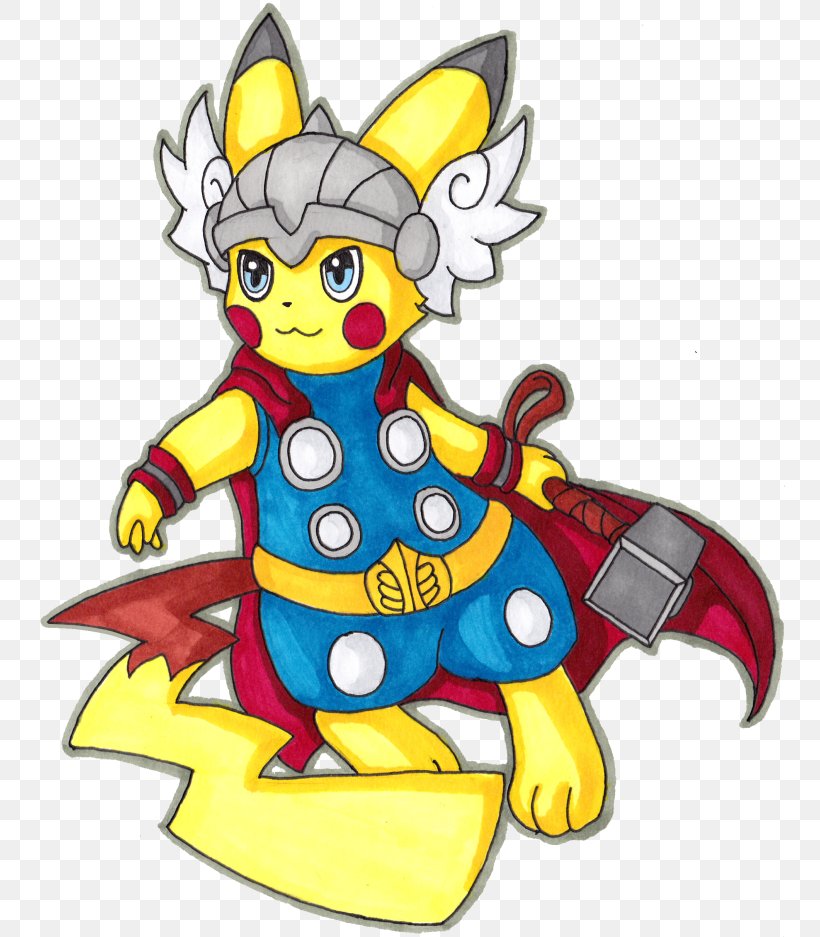 Pokémon Pikachu Thor: God Of Thunder Thunderbolt, PNG, 750x937px, Pikachu, Art, Artwork, Character, Drawing Download Free