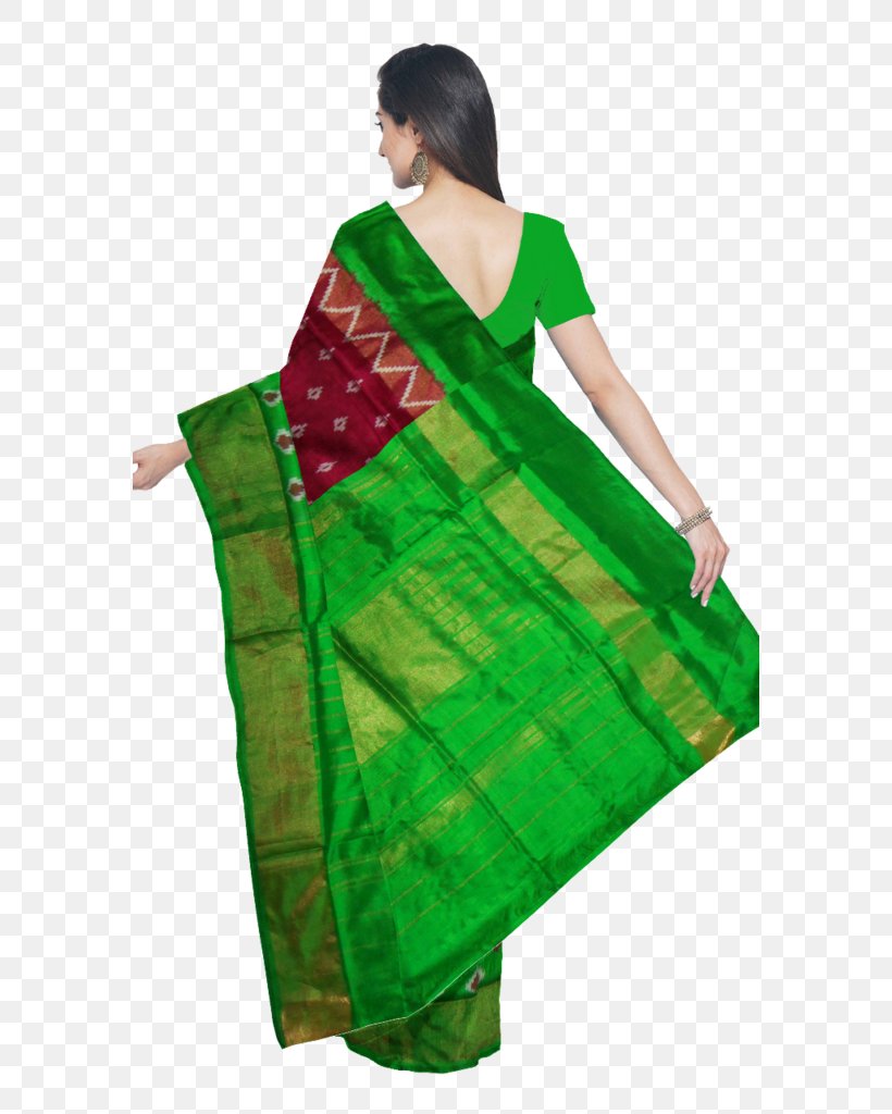 Uppada Zari Sari Silk Pochampally Saree, PNG, 576x1024px, Uppada, Blouse, Color, Gold, Green Download Free