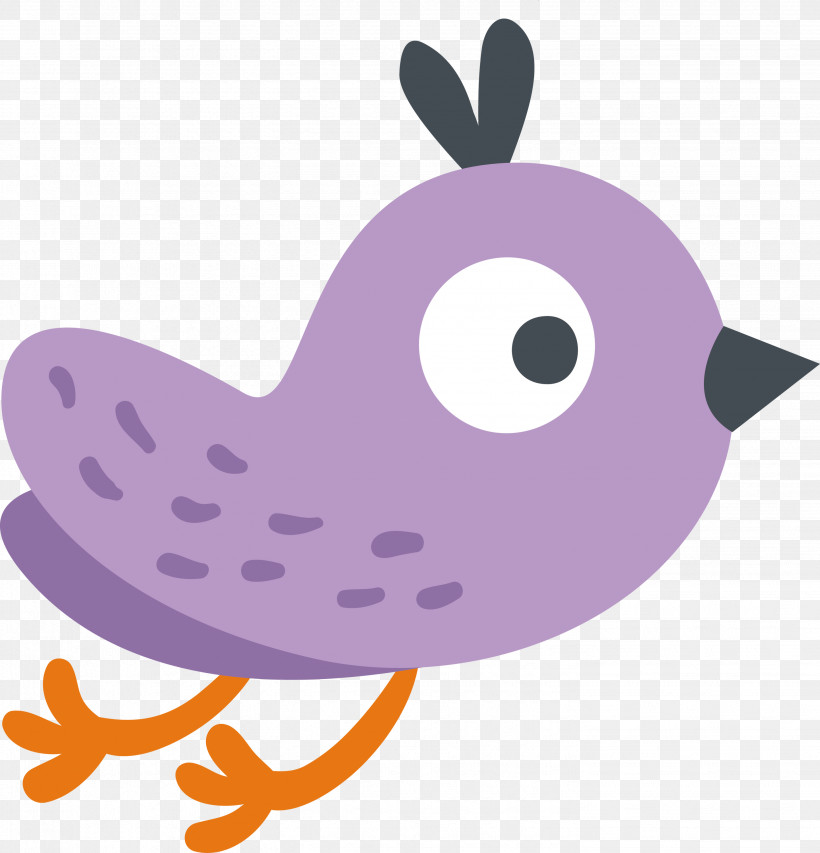 Beak Purple, PNG, 2882x3000px, Cartoon Bird, Beak, Cute Bird, Purple Download Free