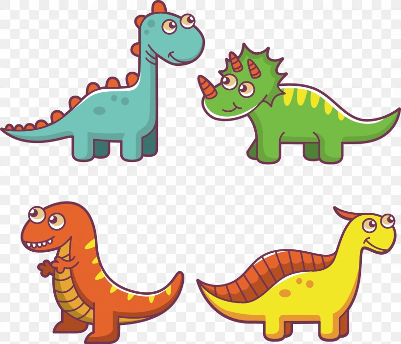 Dinosaurs Pack Euclidean Vector, PNG, 1518x1306px, Dinosaurs Pack, Animal Figure, Area, Cartoon, Dinosaur Download Free
