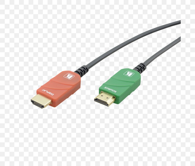 HDMI Kramer Electronics Electrical Cable Optical Fiber Serial Cable, PNG, 700x700px, 4k Resolution, Hdmi, Adapter, Cable, Color Download Free