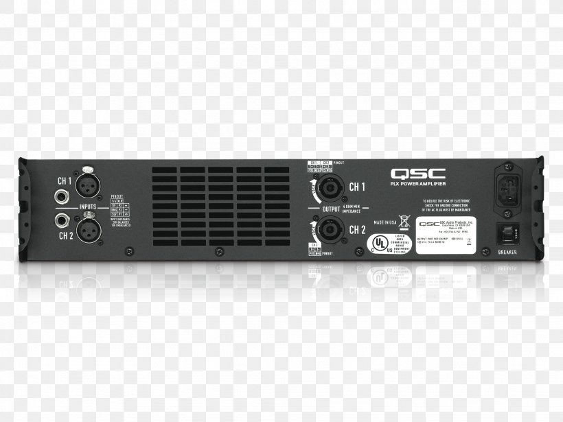 QSC Audio Products Electronics Audio Power Amplifier QSC PLX3602, PNG, 2048x1536px, Qsc Audio Products, Amplificador, Amplifier, Audio, Audio Equipment Download Free