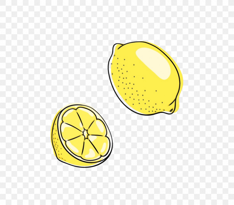Lemon Yellow Font Fruit Line, PNG, 1000x877px, Watercolor, Biology, Citrus, Flower, Fruit Download Free