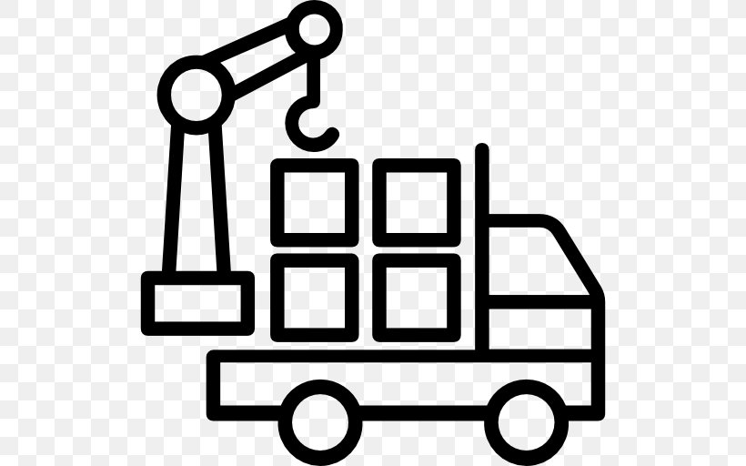 Logistics Icon Design Supply Chain, PNG, 512x512px, Logistics, Area, Black And White, Business, Distribution Download Free
