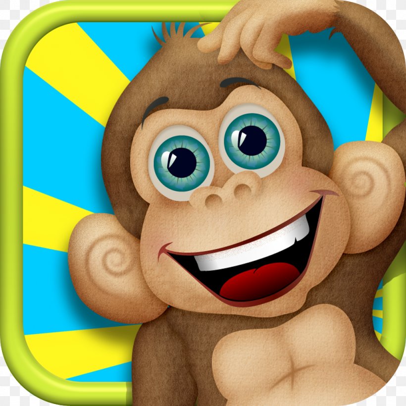 Monkey Safari IPod Touch App Store Screenshot, PNG, 1024x1024px, Monkey, App Store, Apple, Cartoon, Child Download Free