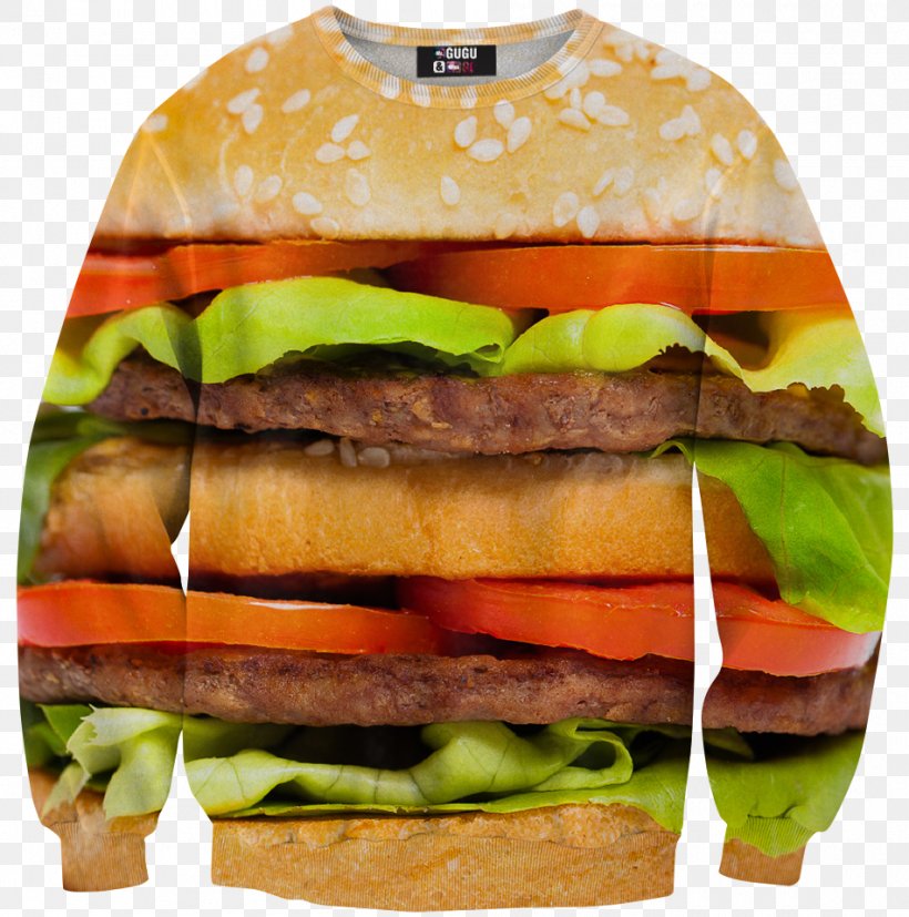 Hamburger T-shirt Hoodie Cheeseburger Sweater, PNG, 950x959px, Hamburger, Big Mac, Bluza, Breakfast Sandwich, Cheeseburger Download Free