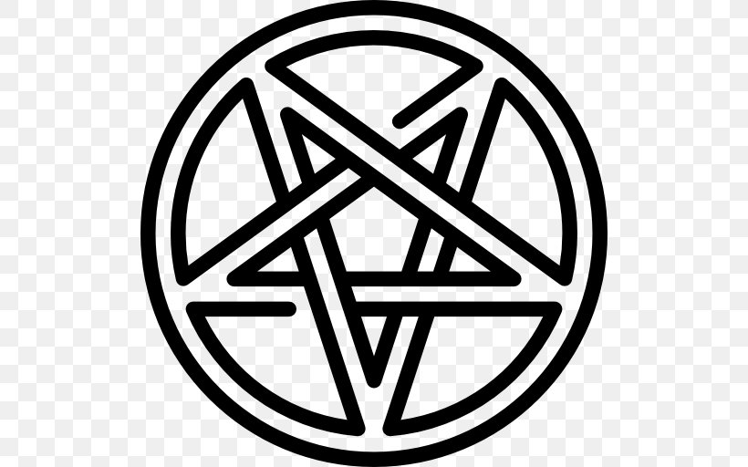 Pentagram Satanism Devil, PNG, 512x512px, Pentagram, Area, Baphomet, Black And White, Brand Download Free