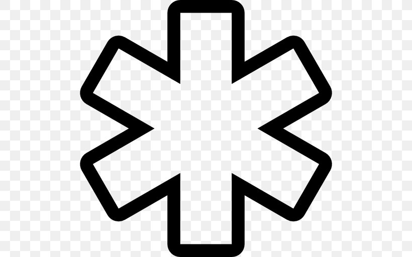 Star Of Life Emergency Medical Technician Emergency Medical Services Royalty-free Clip Art, PNG, 512x512px, Star Of Life, Ambulance, Black And White, Emergency, Emergency Medical Services Download Free