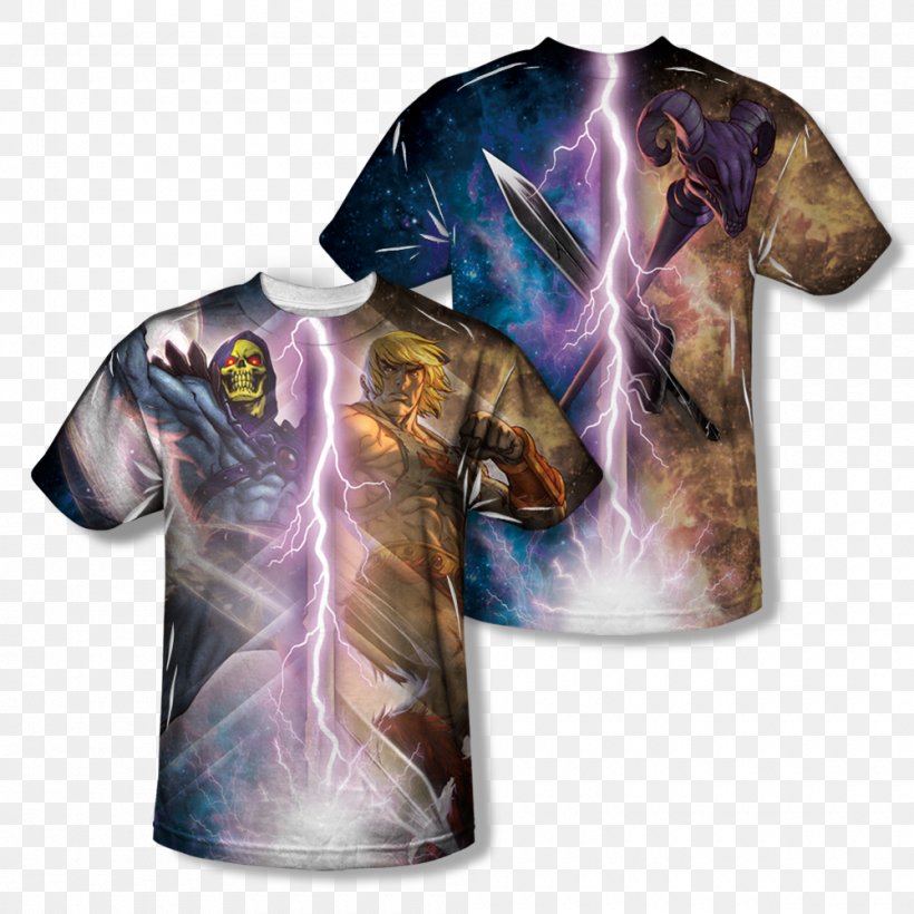 T-shirt Skeletor He-Man Beast Man Masters Of The Universe, PNG, 1000x1000px, Tshirt, All Over Print, Beast Man, Clothing, Costume Download Free