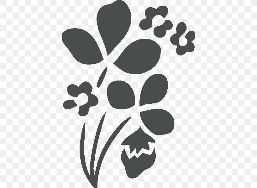 Cut Flowers Rubber Stamp Sticker Pattern, PNG, 600x600px, Flower, Black, Black And White, Blume, Branch Download Free