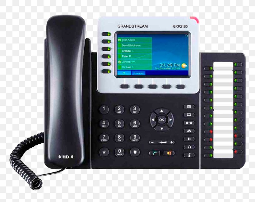 Grandstream Networks Grandstream GXP2160 VoIP Phone Voice Over IP Telephone, PNG, 800x650px, Grandstream Networks, Business, Business Telephone System, Caller Id, Communication Download Free