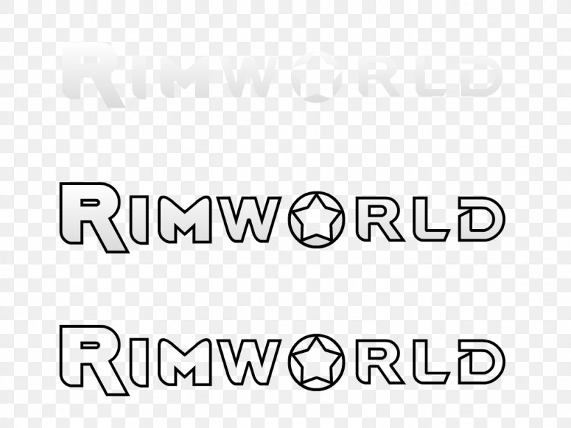 Logo Product Design Brand Font RimWorld, PNG, 1024x768px, Logo, Area, Black, Black And White, Brand Download Free