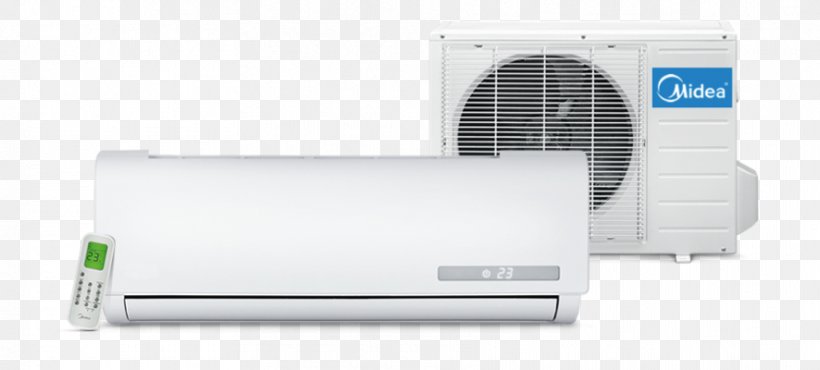 Air Conditioning Sistema Split Midea Group Product Design, PNG, 886x400px, Air Conditioning, British Thermal Unit, Cold, Consumables, Midea Group Download Free
