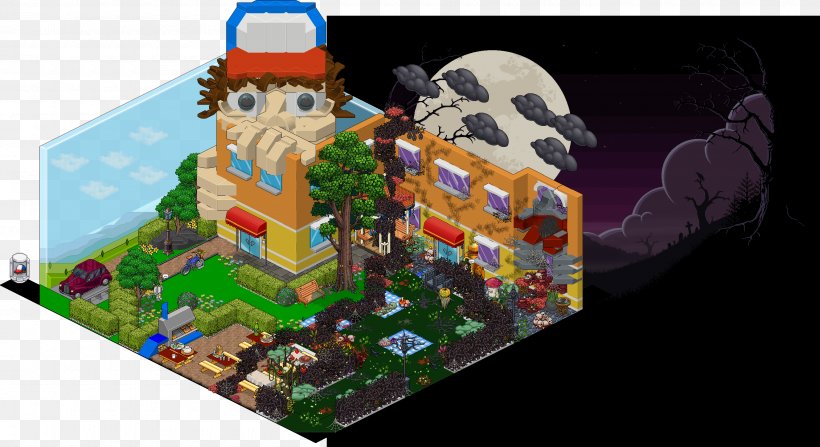 Habbo House Easter Architectural Engineering, PNG, 2660x1451px, Habbo, Architectural Engineering, Easter, Easter Egg, House Download Free