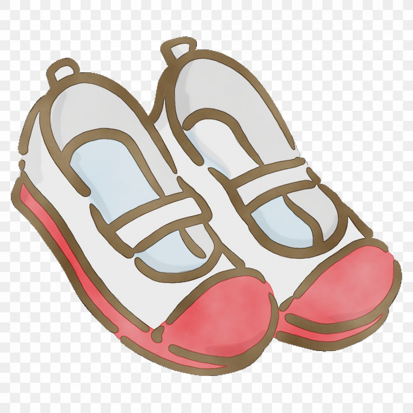 Shoe Sandal High-heeled Shoe Walking Drawing, PNG, 1200x1200px, Watercolor, Cross, Crosstraining, Drawing, Headgear Download Free