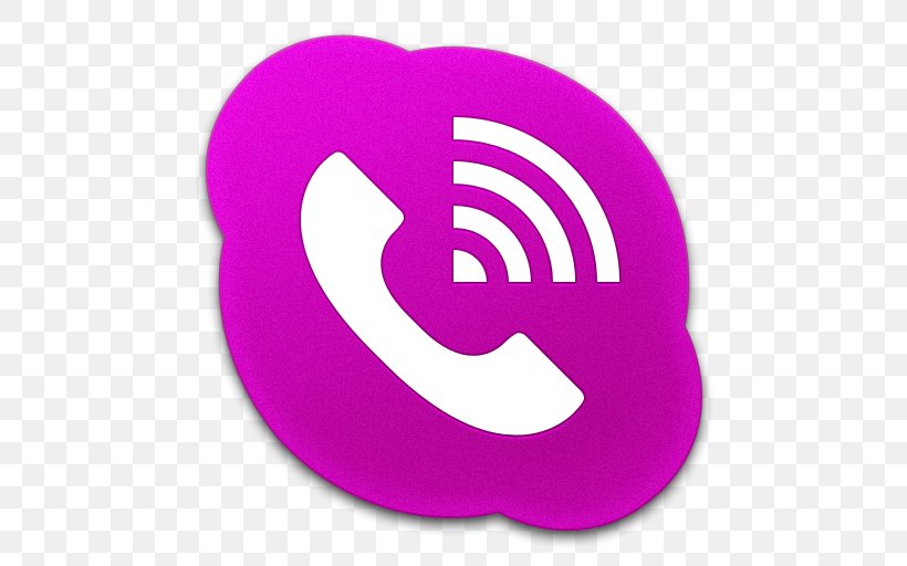 Viber Clip Art Logo, PNG, 512x512px, Viber, Internet, Logo, Magenta, Pink Download Free