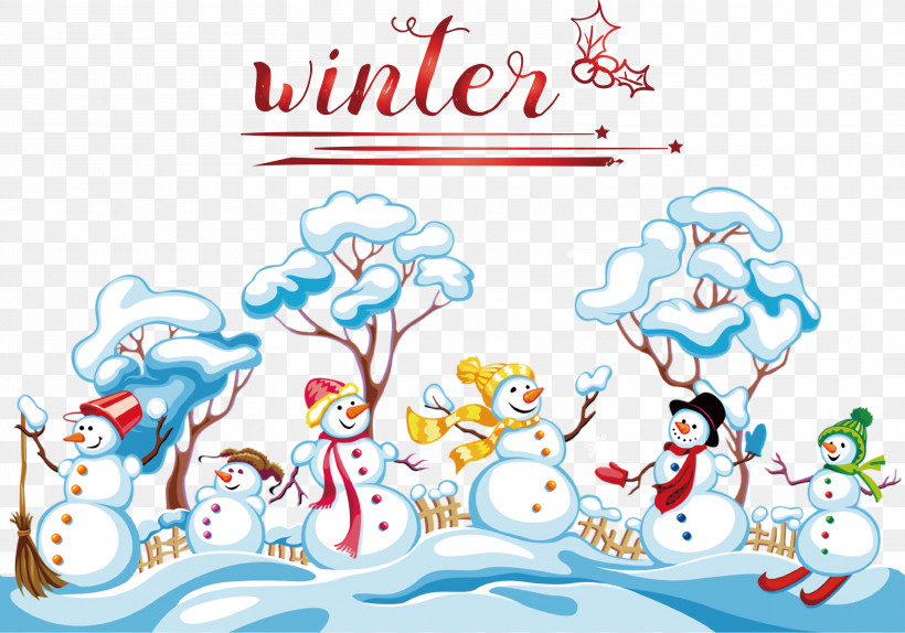 Hello Winter Winter, PNG, 3000x2102px, Hello Winter, Cartoon, Christmas Day, Drawing, Holiday Download Free