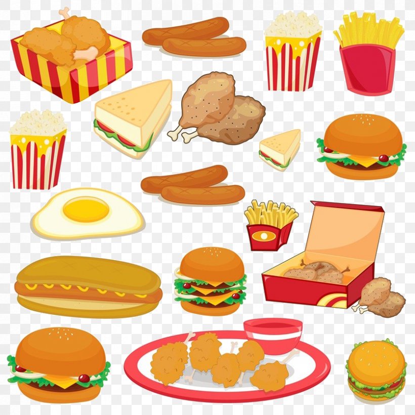 Junk Food Fast Food Royalty-free Clip Art, PNG, 836x836px, Junk Food, American Food, Bread, Cereal, Cheeseburger Download Free