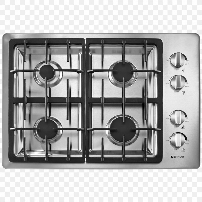 Cooking Ranges Gas Stove Gas Burner Natural Gas Jenn-Air, PNG, 1000x1000px, Cooking Ranges, Brenner, Cooktop, Electric Stove, Exhaust Hood Download Free