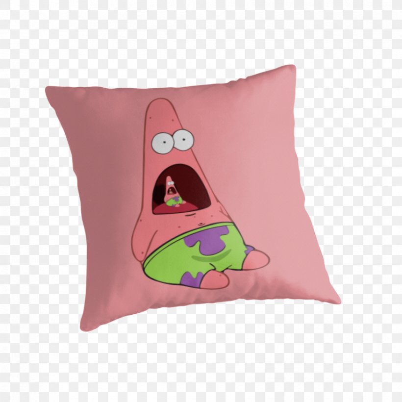 Patrick Star Plankton And Karen Throw Pillows, PNG, 875x875px, Patrick Star, Cushion, Drawing, Inception, Keyword Research Download Free