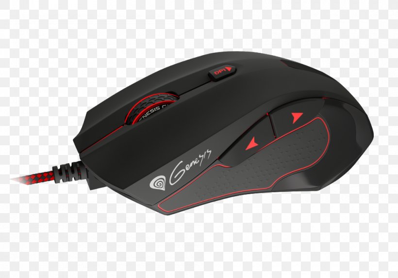 Computer Mouse Gaming Optical Mouse Spill Genesis GX75, 7200 DPI Natec Genesis, PNG, 1000x700px, Computer Mouse, Computer, Computer Component, Dots Per Inch, Electronic Device Download Free