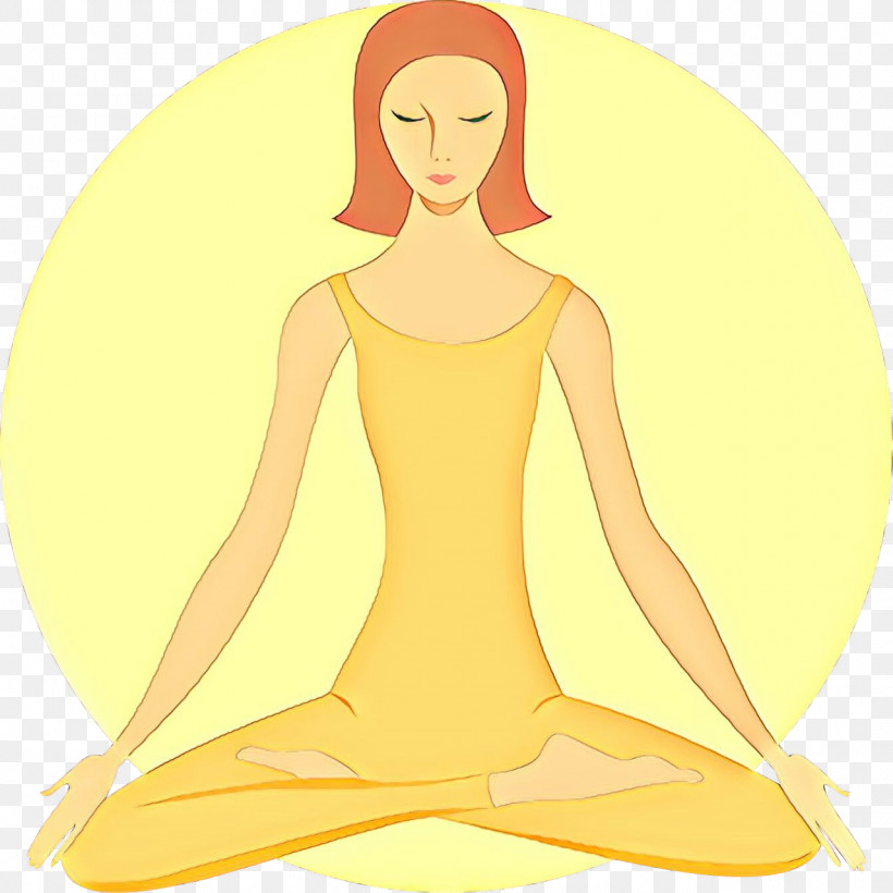 Yoga Physical Fitness Meditation Yellow Sitting, PNG, 1280x1280px, Yoga, Kneeling, Meditation, Neck, Physical Fitness Download Free