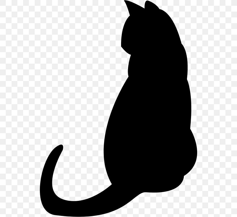 Cat Kitten Silhouette Clip Art, PNG, 546x750px, Cat, Black, Black And White, Black Cat, Carnivoran Download Free