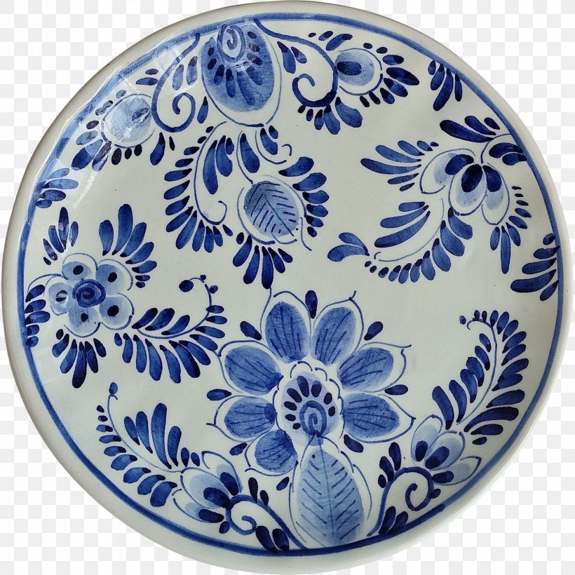Plate Blue And White Pottery De Koninklijke Porceleyne Fles Delftware Gouda, South Holland, PNG, 1780x1780px, Plate, Blue, Blue And White Porcelain, Blue And White Pottery, Ceramic Download Free