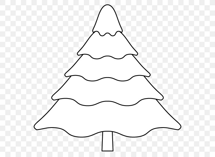 Christmas Tree Line Clip Art, PNG, 600x600px, Christmas Tree, Area, Black And White, Christmas, Leaf Download Free