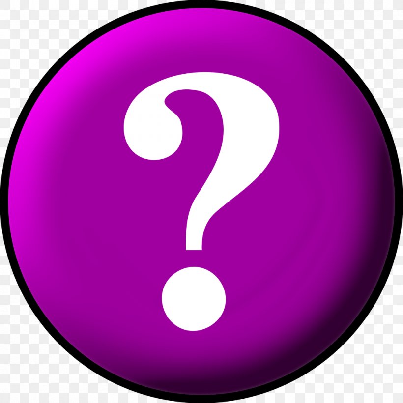 Question Mark Clip Art, PNG, 1000x1000px, Question Mark, Animation, Magenta, Number, Purple Download Free