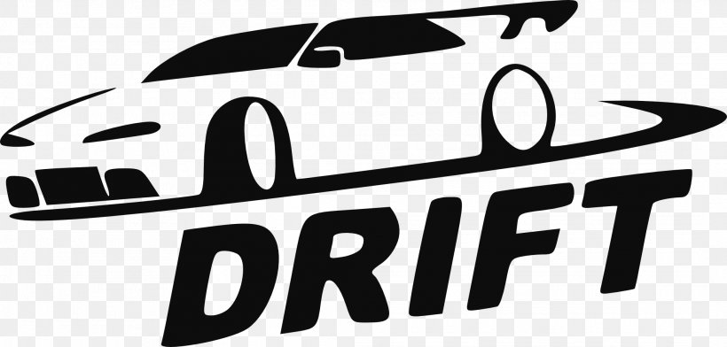 Car Decal Sticker Drifting Logo, PNG, 2126x1018px, Car, Automotive Design, Automotive Exterior, Black And White, Brand Download Free