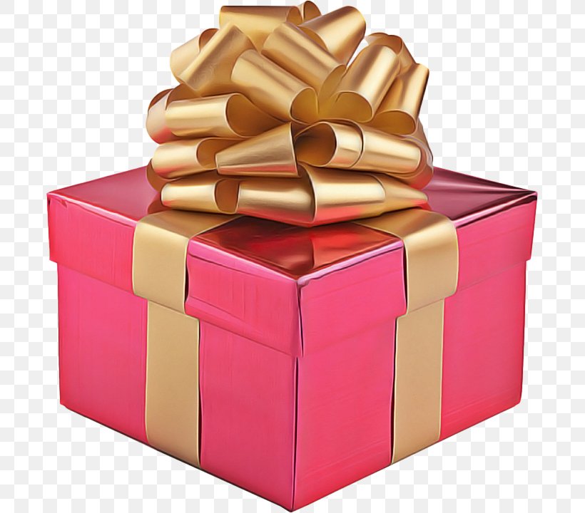 Gold Ribbon Ribbon, PNG, 689x720px, Gift, Balloon, Box, Christmas Day, Christmas Gift Download Free