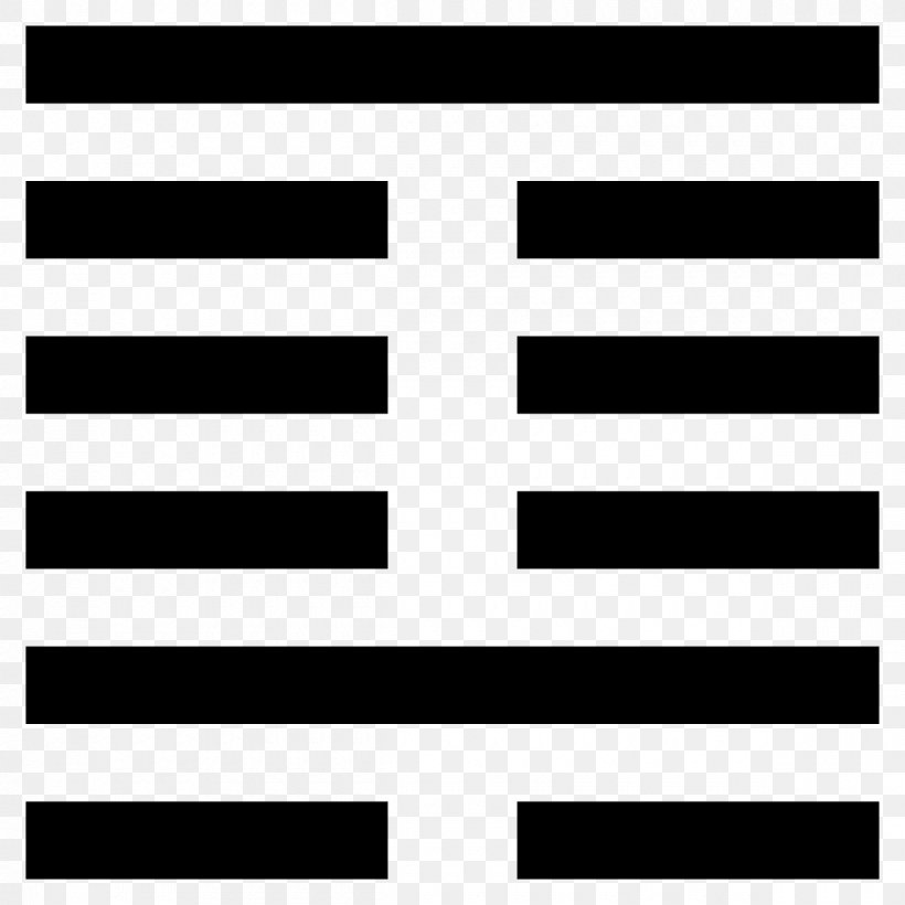 I Ching Yijing Hexagram Symbols Feng Shui Taoism, PNG, 1200x1200px, I Ching, Area, Bagua, Black, Black And White Download Free