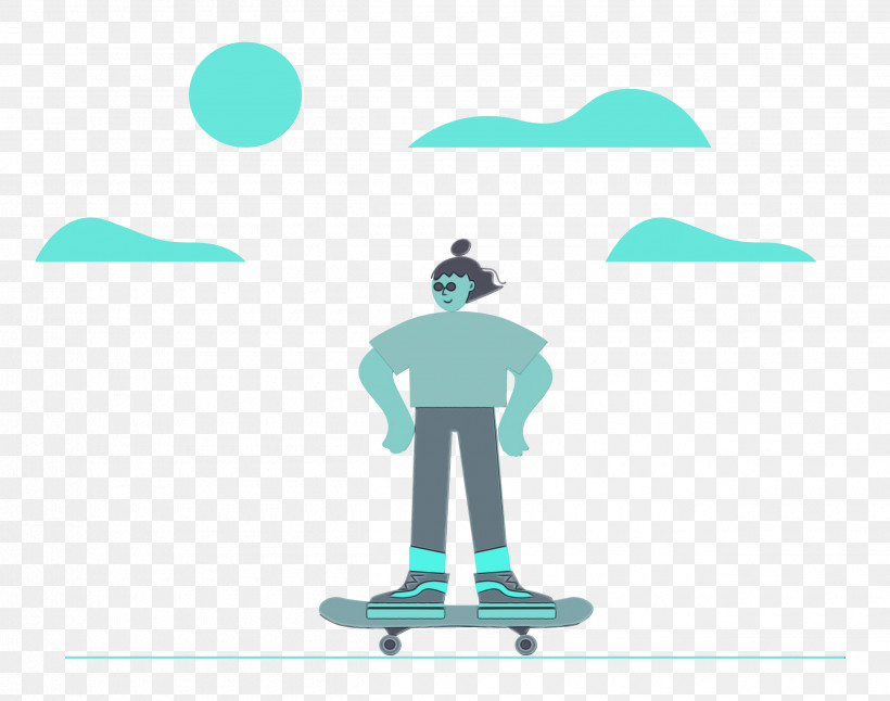 Logo Human Meter Cartoon Skateboarding, PNG, 2500x1970px, Skating, Behavior, Cartoon, Human, Joint Download Free