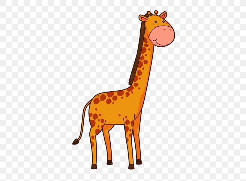 Animal Cartoon, PNG, 476x605px, Giraffe, Animal, Animal Figure, Cartoon, Fawn Download Free