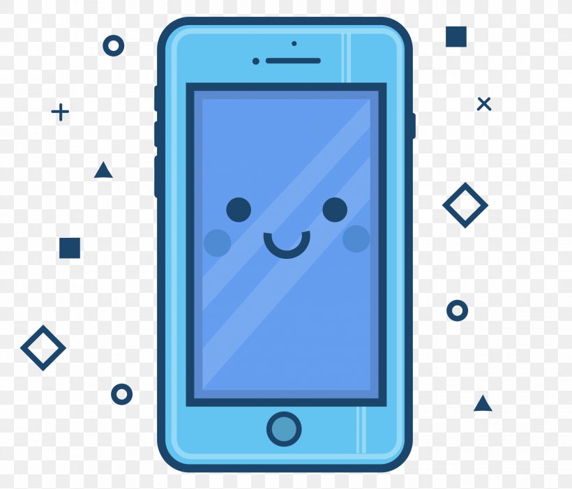 Feature Phone Smartphone Chinese Illustration Cartoon Mobile Phone, PNG, 1938x1659px, Feature Phone, Animation, Blue, Cartoon, Cellular Network Download Free